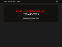 Tablet Screenshot of justmusclecars.com